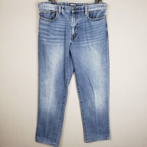 Lands‎ End Men's 37 Square Rigger Traditional Fit Jeans 100% Cotton Denim Casual